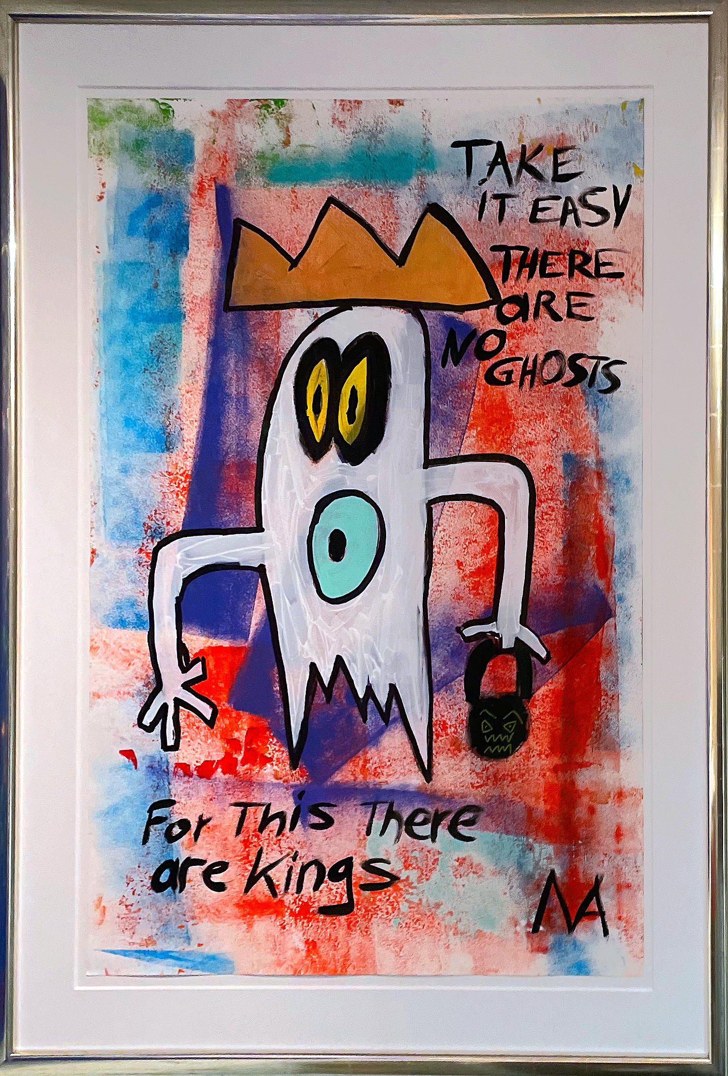 Ghost King, 70cm x 100cm, Acryl auf Papier,2023,8200€